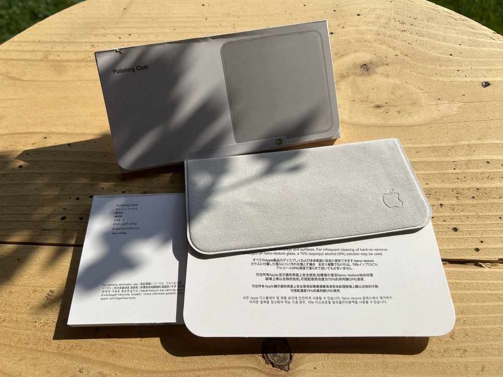 Apple Polish Cloth laveta servetel pentru sters intretinere gadgeturi