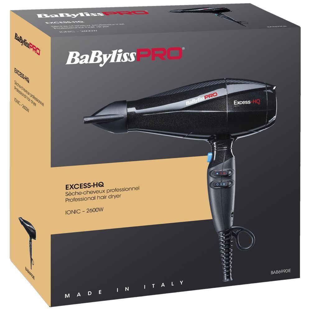 Профессиональный фен BaByliss PRO Excess-HQ BAB6990IE 2600W