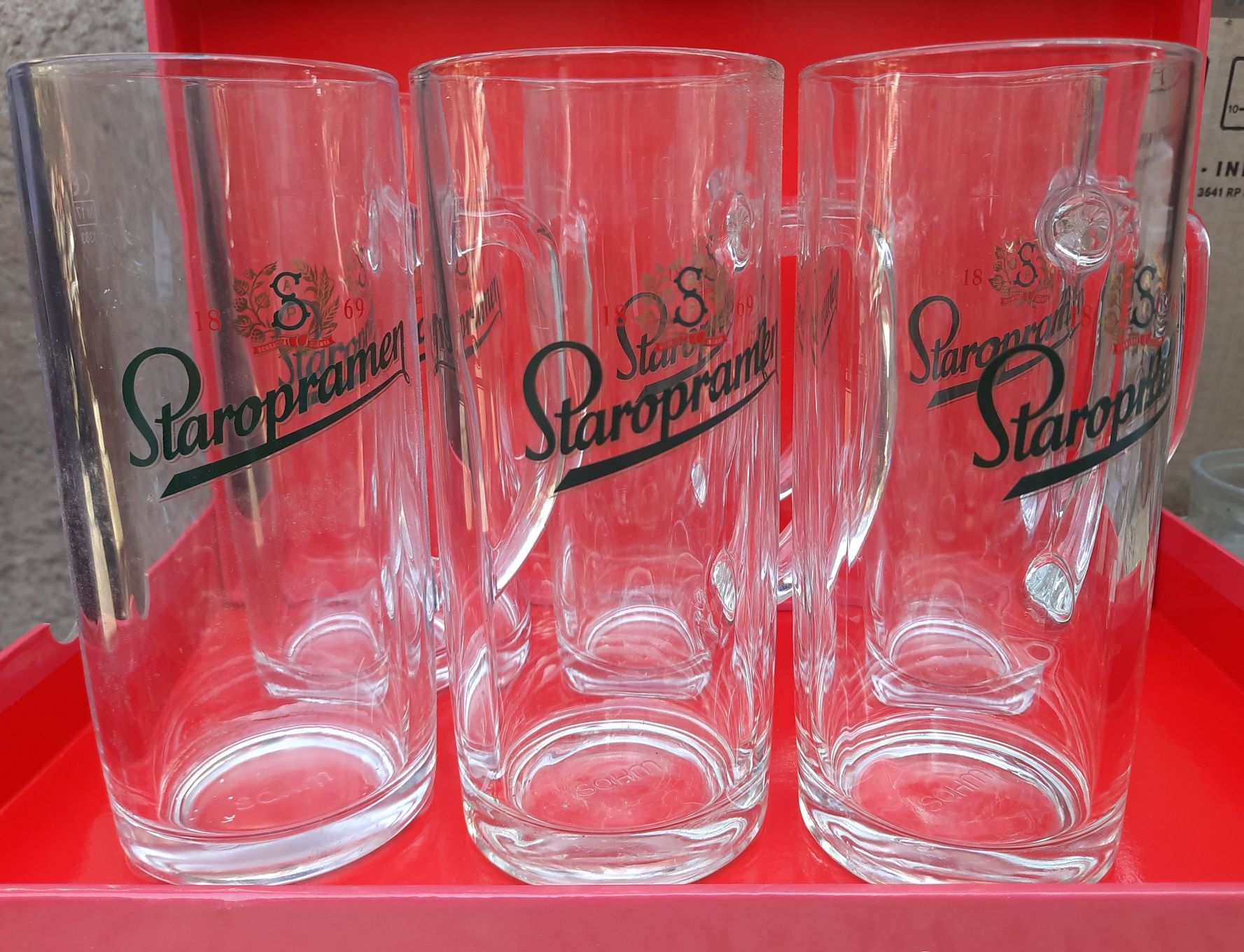 Set 6 halbe de bere, Staropramen