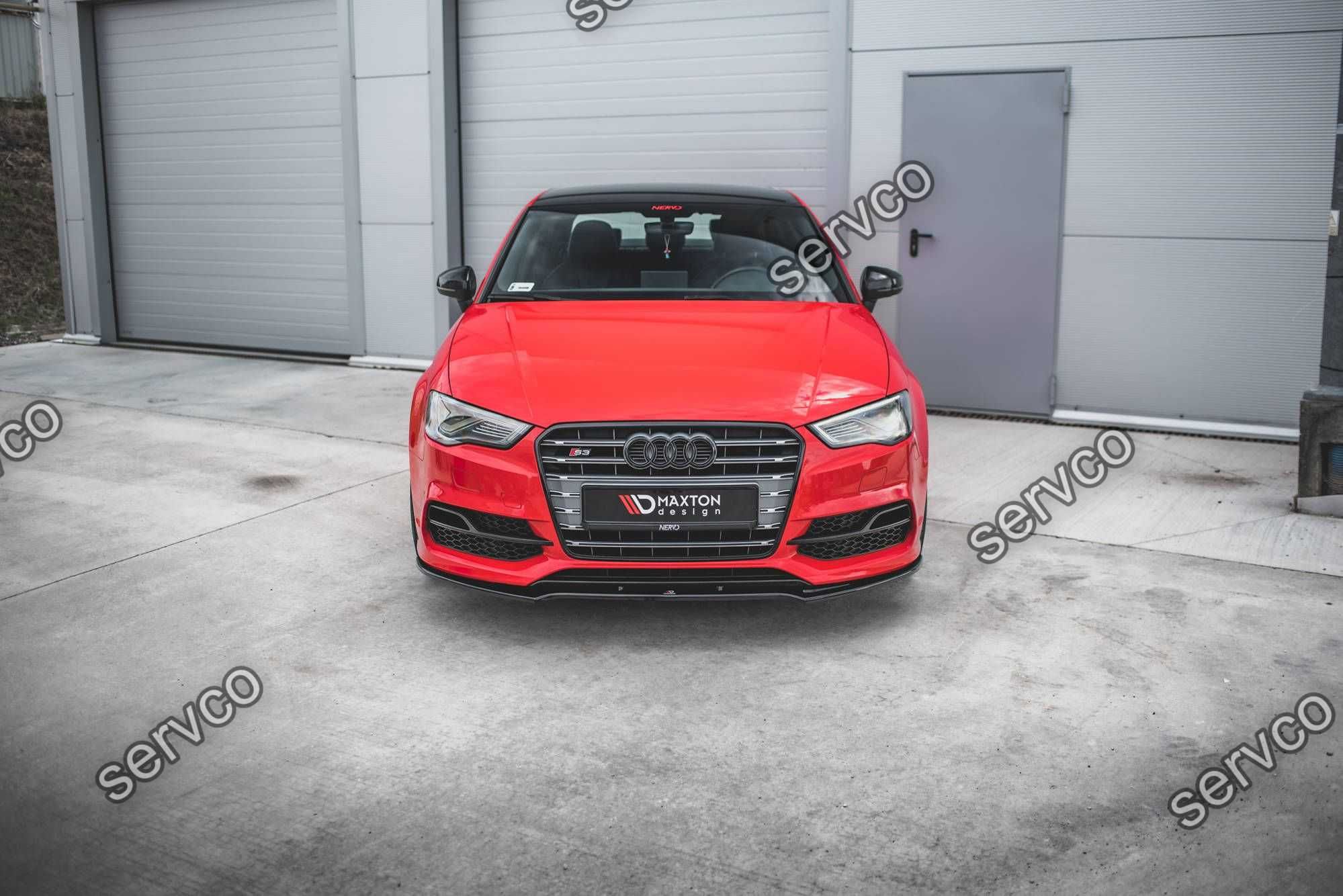 Prelungire bara fata Audi S3 A3 S-Line 8V 2013-2016 v14 Maxton Design