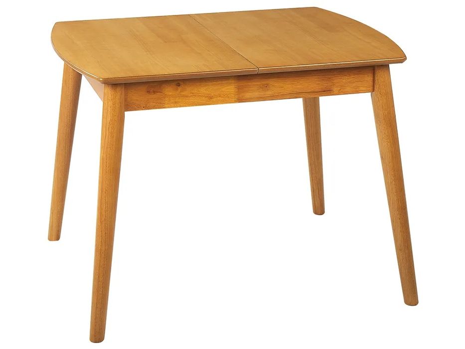 NOU Masă bucătărie extensibilă 100-130cm "TOMS", maro închis