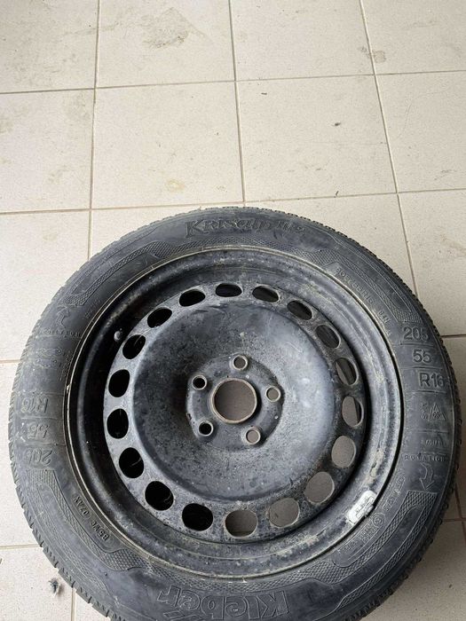 4 Jante aluminiu 16 cu cauciucuri iarna 205/55 R16