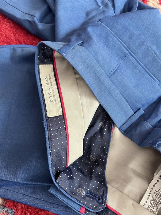 Pantaloni Zara office albastru deschis superbi marime 38