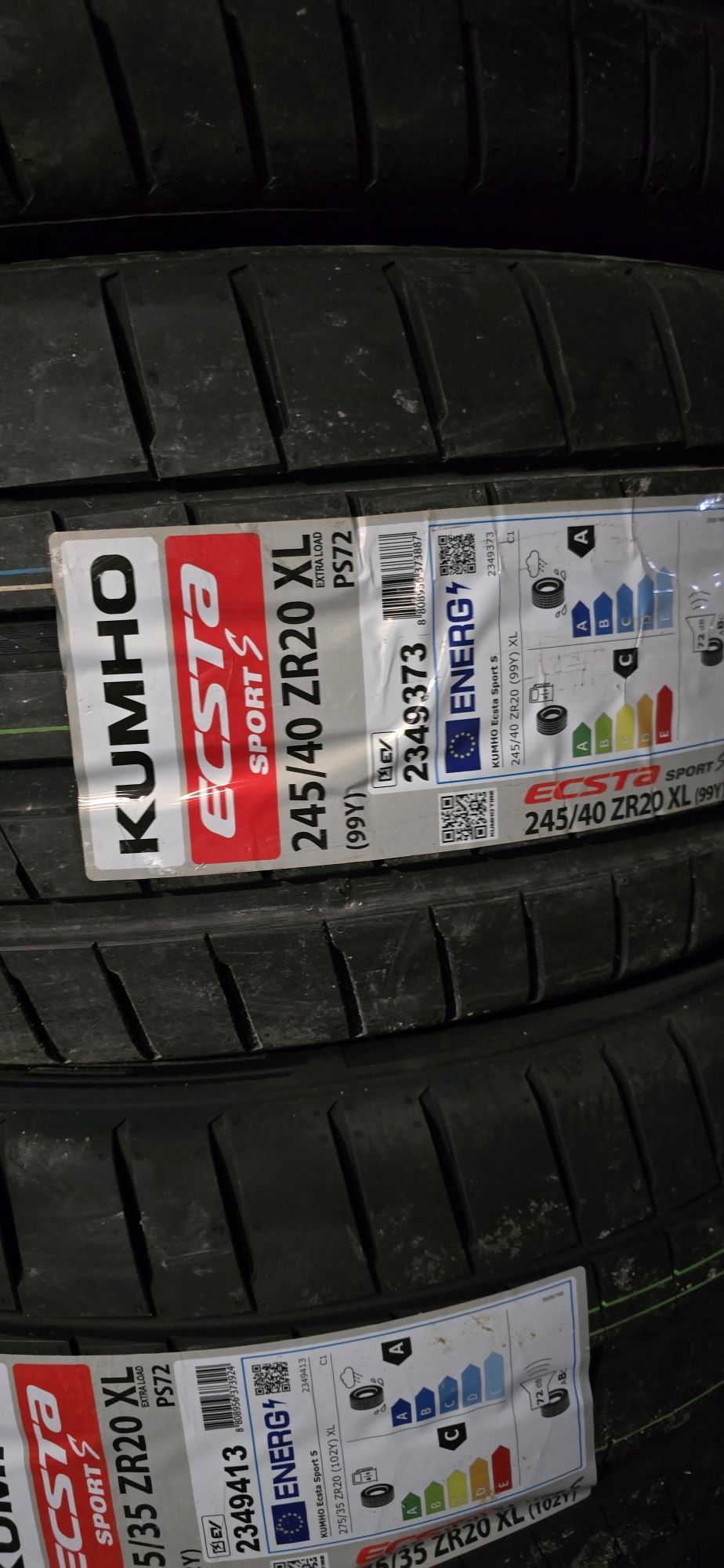 245 40 20 и 275 35 20 спорт пакет летни гуми Kumho sport S EV