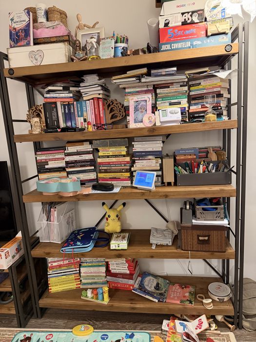 Set de mobilier în stil industrial pt sufragerie/camera de zi/birou