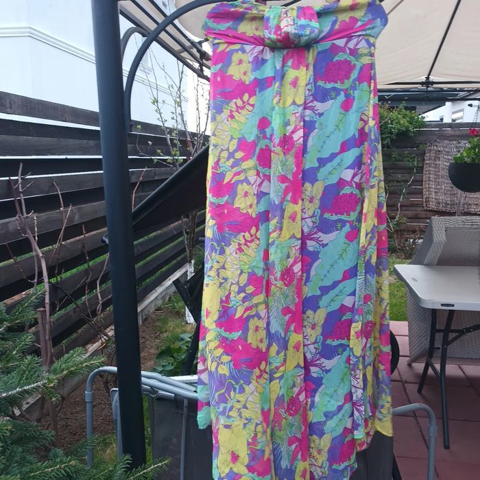 Rochii de vara din voal,lunga;viu colorata