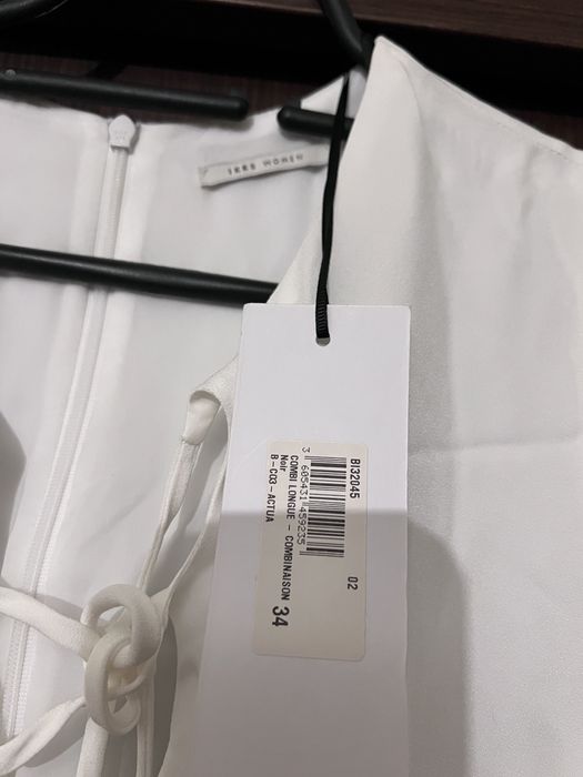 Salopeta dama alb cu negru