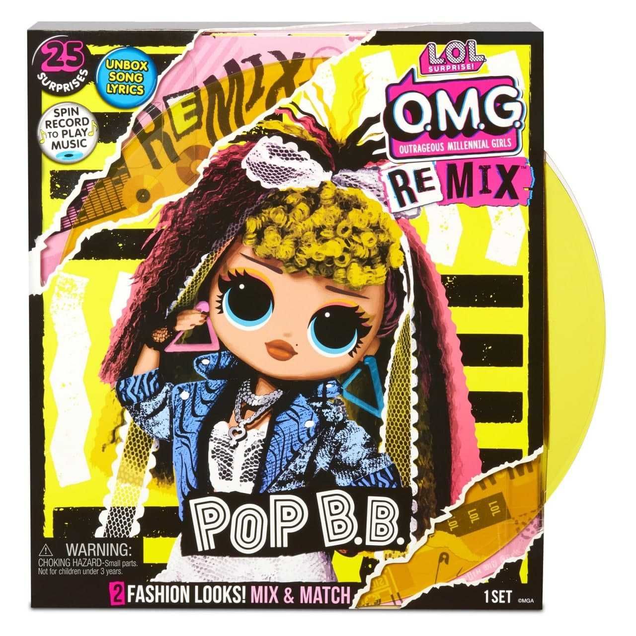 Кукла LOL Surprise OMG Remix Pop BB Fashion Doll 25 сюрп с музыкой