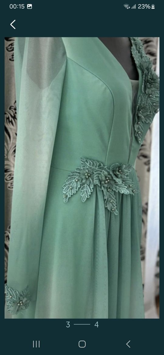 Rochie verde eleganta
