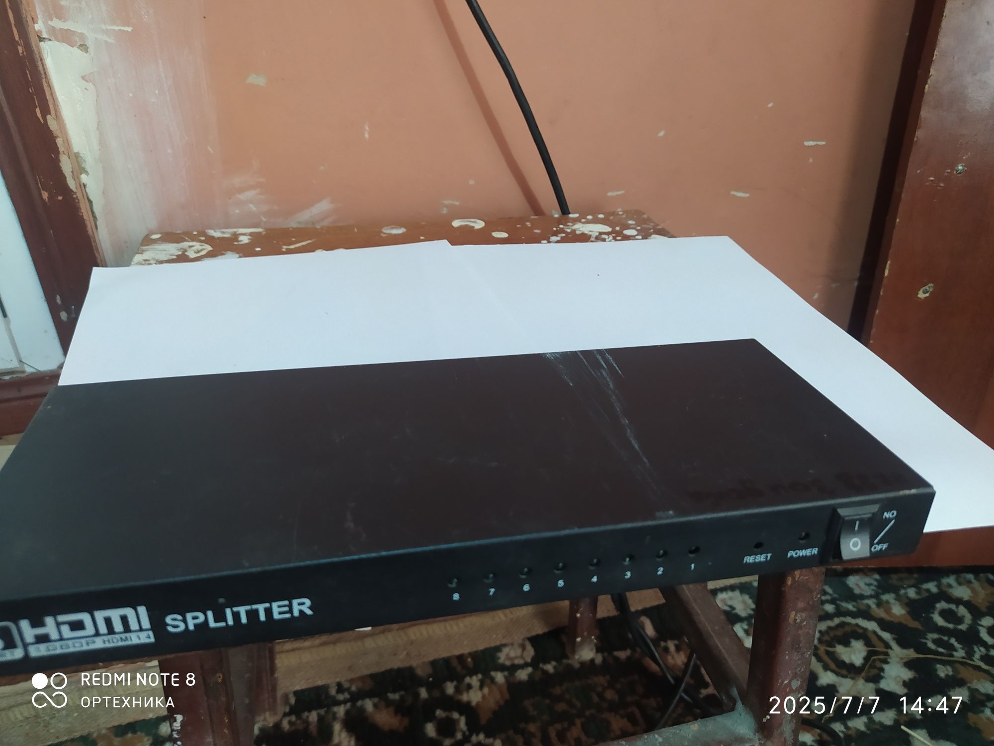 SPLITTER.  HDMI. 8  порт ли расимдаги  холат ООО