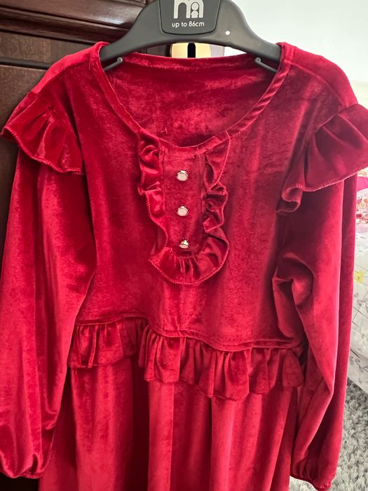 Rochie roșie, mărime 116 cm