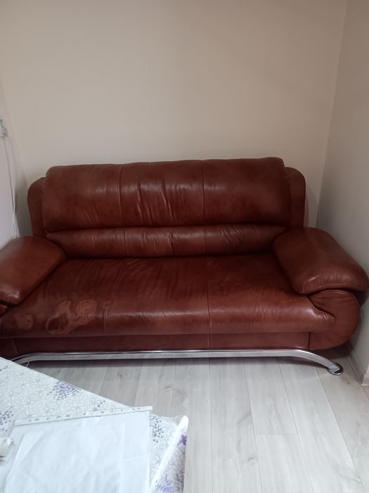 Set Canapea 1 ext  și 1 fixa  piele nat