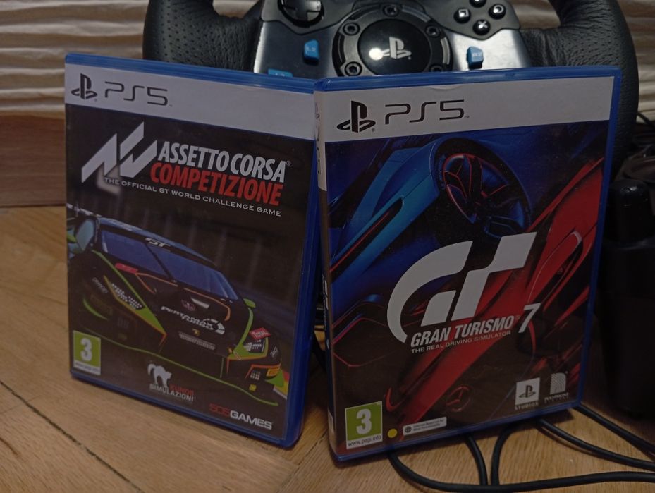 Волан с педали и скоростен лост Logitech g29 + Gran Turismo и Asseto C