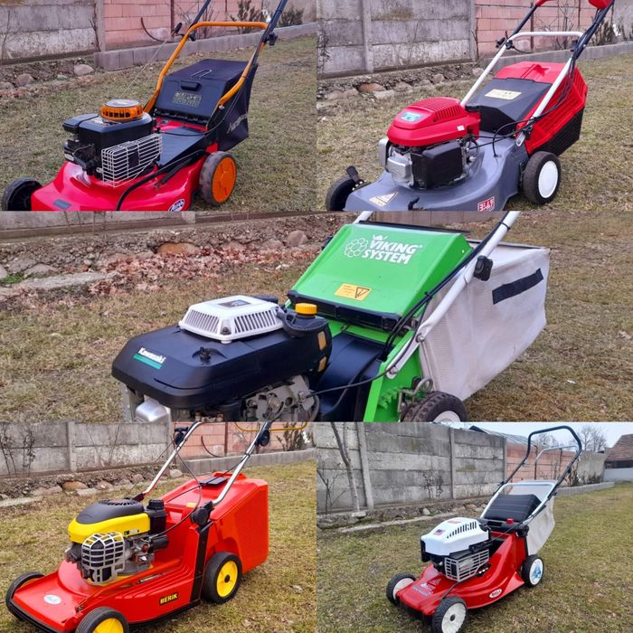 Mașini tuns iarbă benzină-electrice Scarificatoare și Tractorase tuns