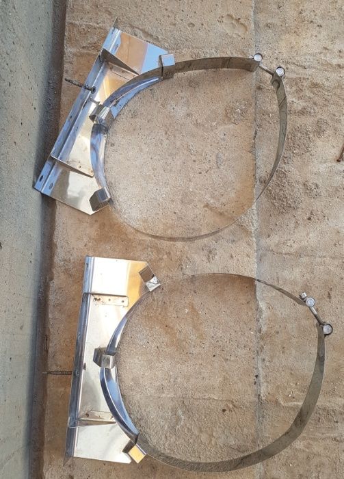 Coliere INOX pentru fixare cos de fum