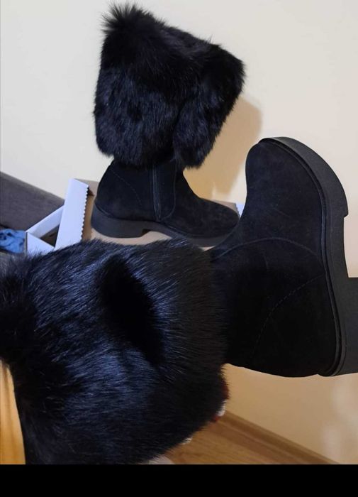 Cizme piele model deosebit, noi