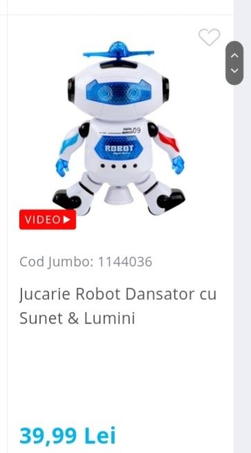 Robot cu sunet și lumini.