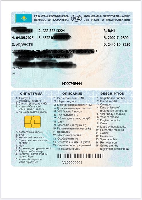 Продам газель бизнес документы