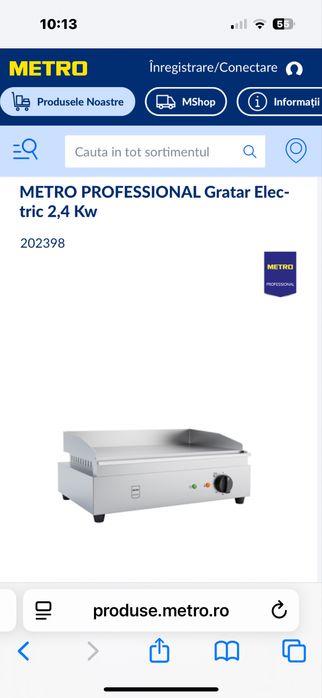 Gratar electric plat