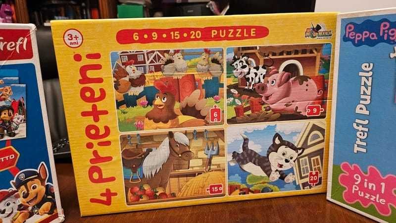 Lot puzzle Paw Patrol si Peppa