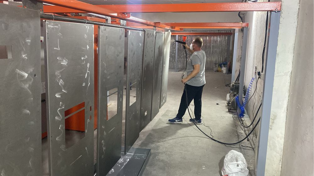 Порошковая покраска металоконструкции