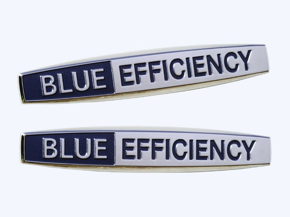 Emblema sigla 3D Metal Mercedes Blue Efficiency