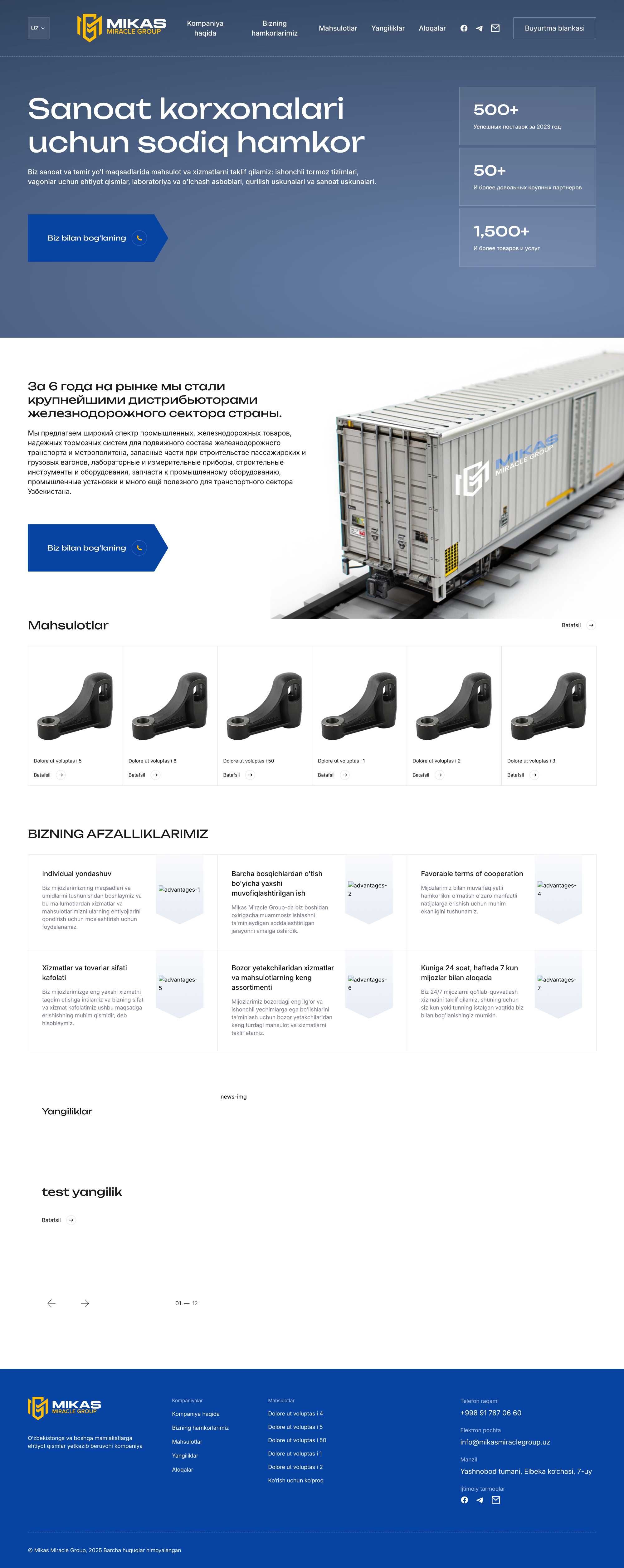 Zamonaviy ERP/CRM, landing page va saytlar arzon narxlarda.