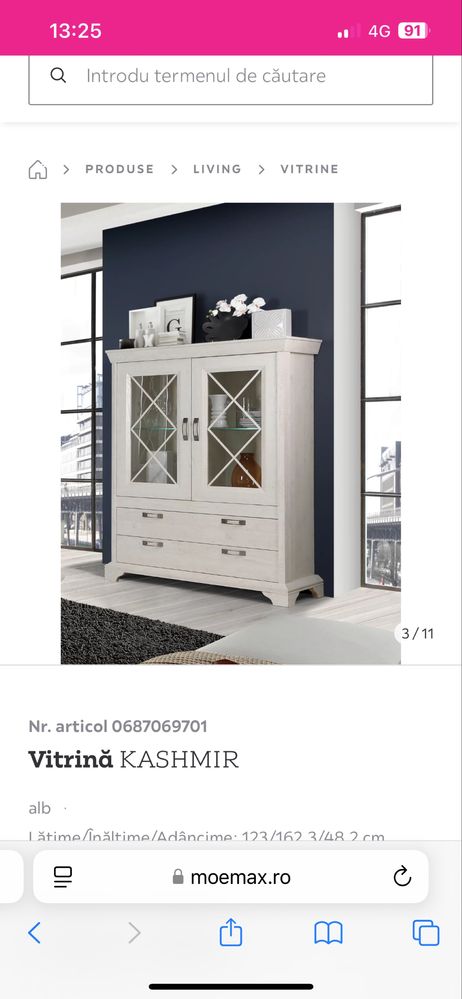 Mobila living alba