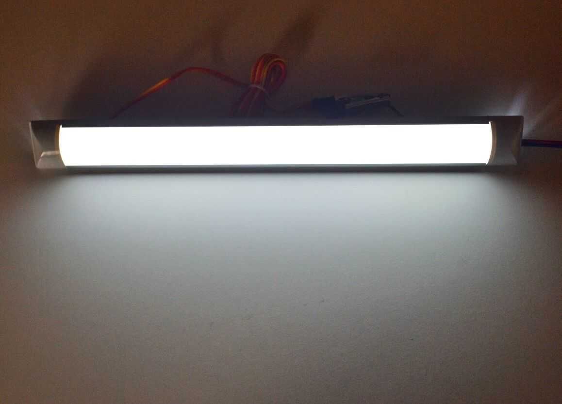 ЛЕД LED плафон, къмпинг лампа за каравана, кемпер, риболов 12V , 62см