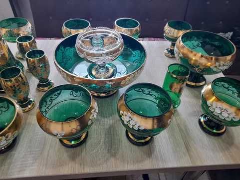 посуда богема б\у чешский