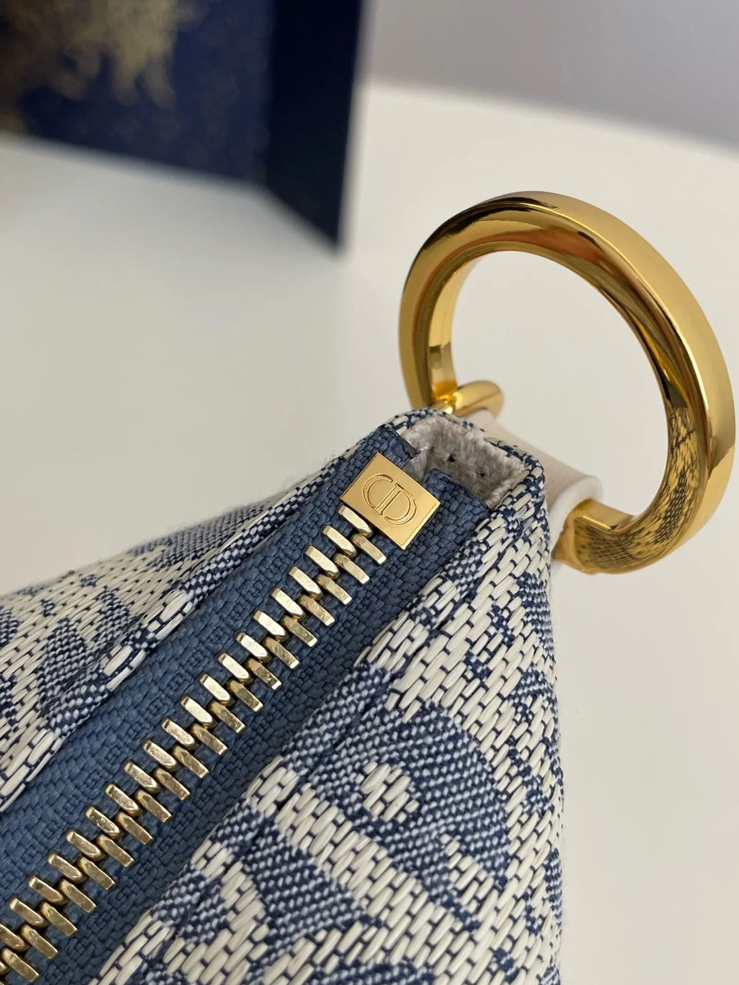 Dior Diorstar Hobo Blue Oblique Chambray