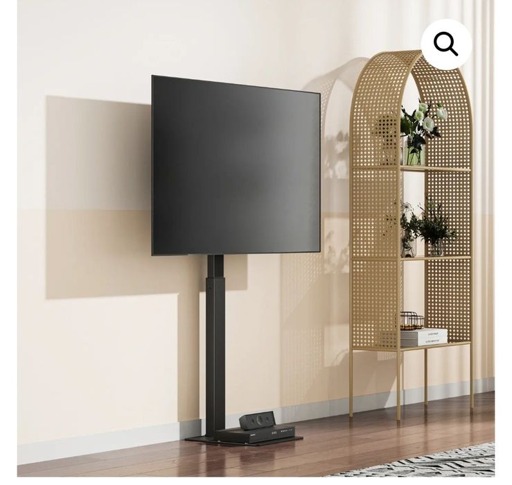 ТВ стойка, тънък дизайн, въртяща се подходяща за екрани до 70 инча