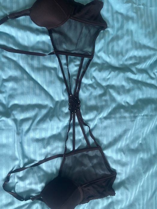 Corset negru cu plasa si model la spate