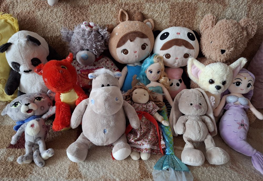 Игрушки мягкие в отличном состоянии.