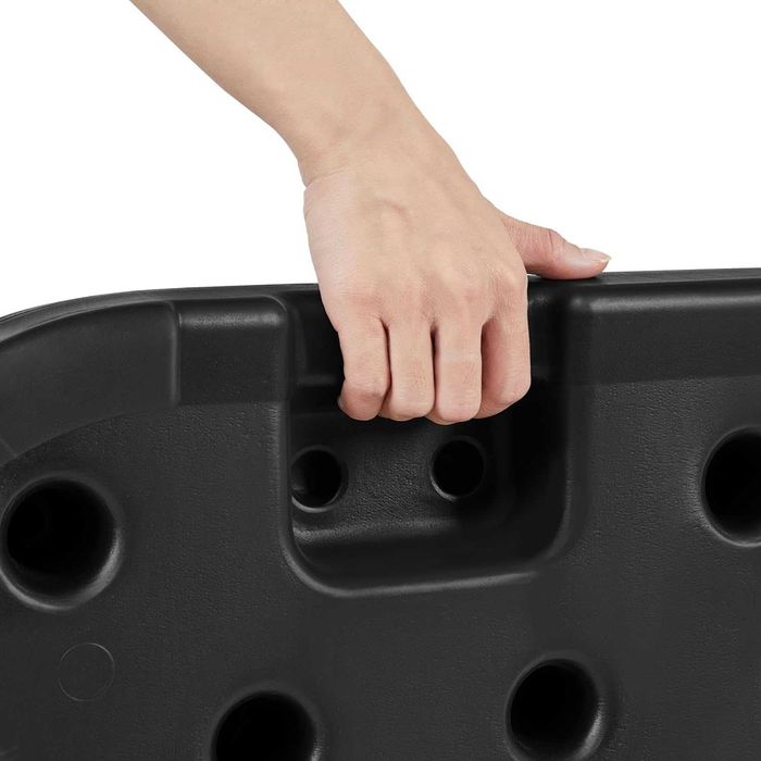 Baza umbrela 4 bucati, umplere cu apa sau nisip |R 592707 Black