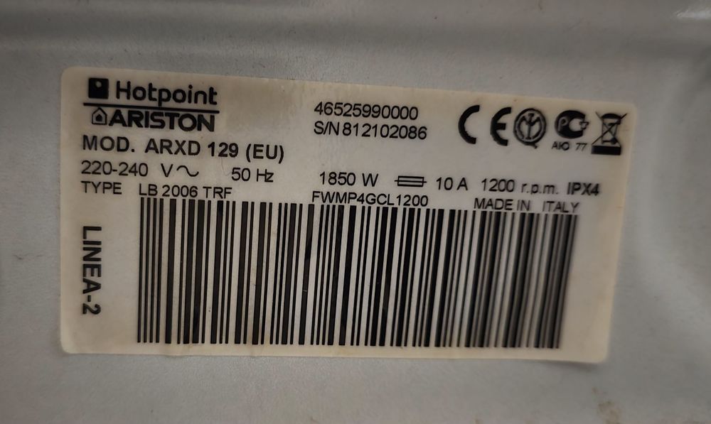 Пералня Ariston Hotpoint ARXD 129