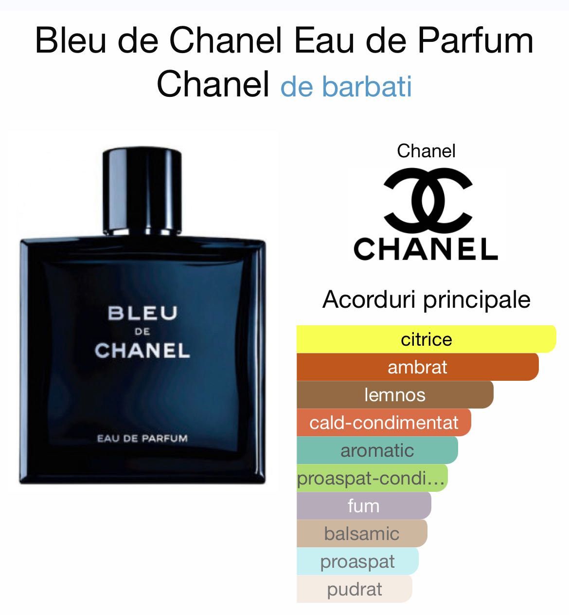 Parfum Bleu de Chanel Paris 100 ml