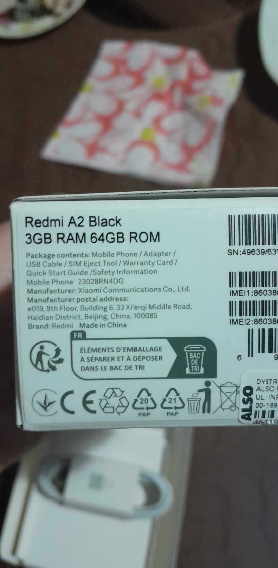 Смартфон Xiaomi Redmi A2,3GB, 64GB, Black