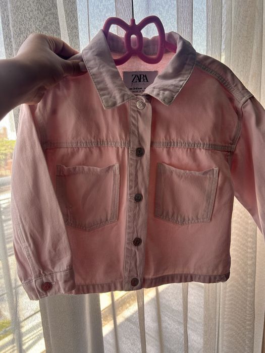 Geaca blug roz fetite 3-4 ani Zara