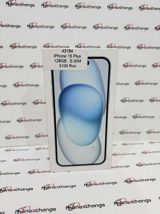 iPhone 15 Plus E-SIM 128GB Blue Neverlocked