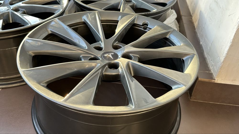 Set 4 jante originale Tesla Model S – 21” Turbine Grey