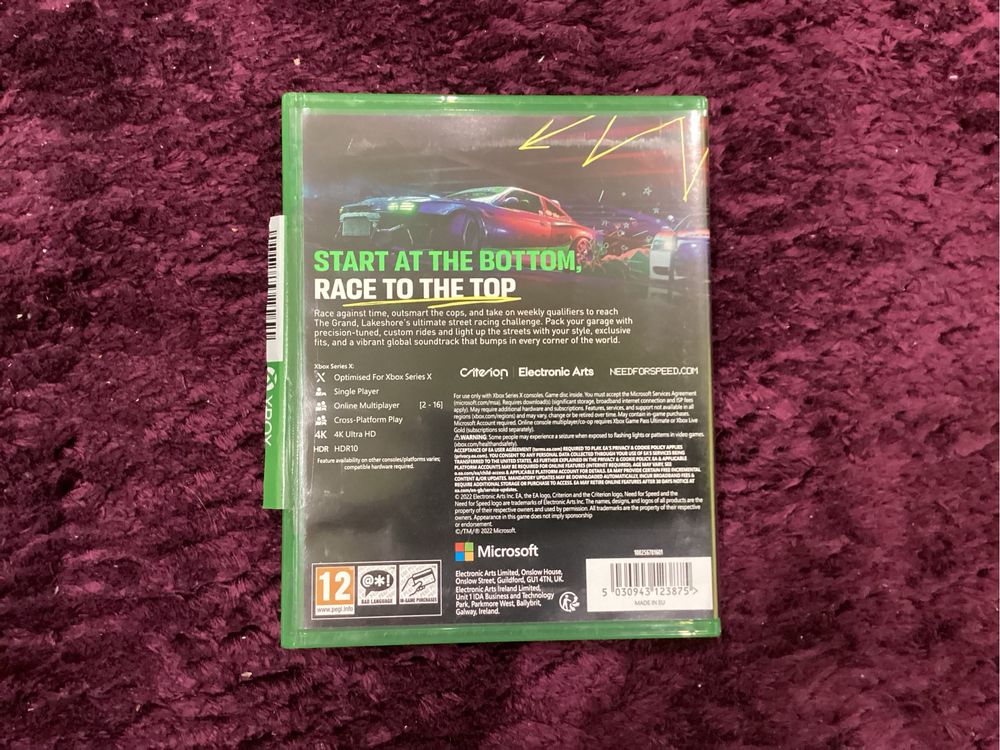 NFS UNBOUND pentru XBOX Series X ca sigilat