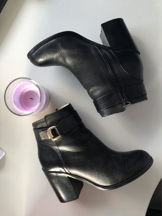 Кожени боти Buffalo, 38, ток 8,5см