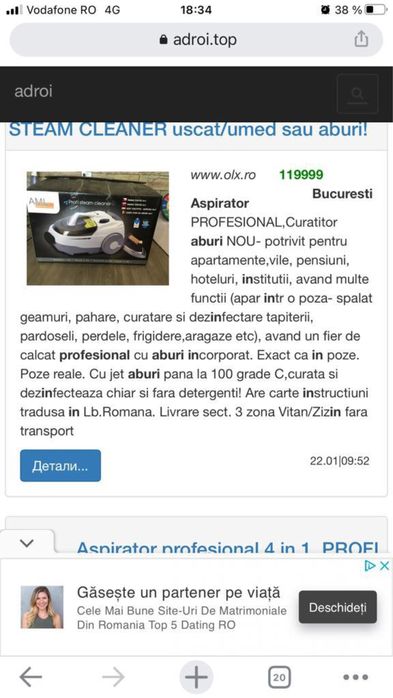 Profi steam cleaner