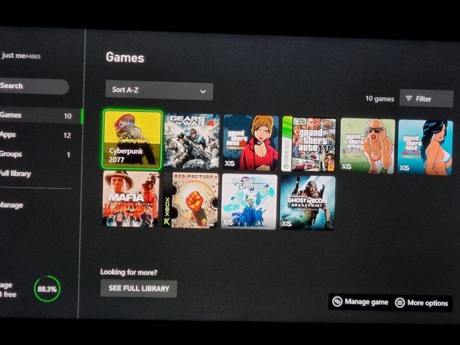 Xbox series s + bonus jocuri incluse cyberpunk 2077 si altele