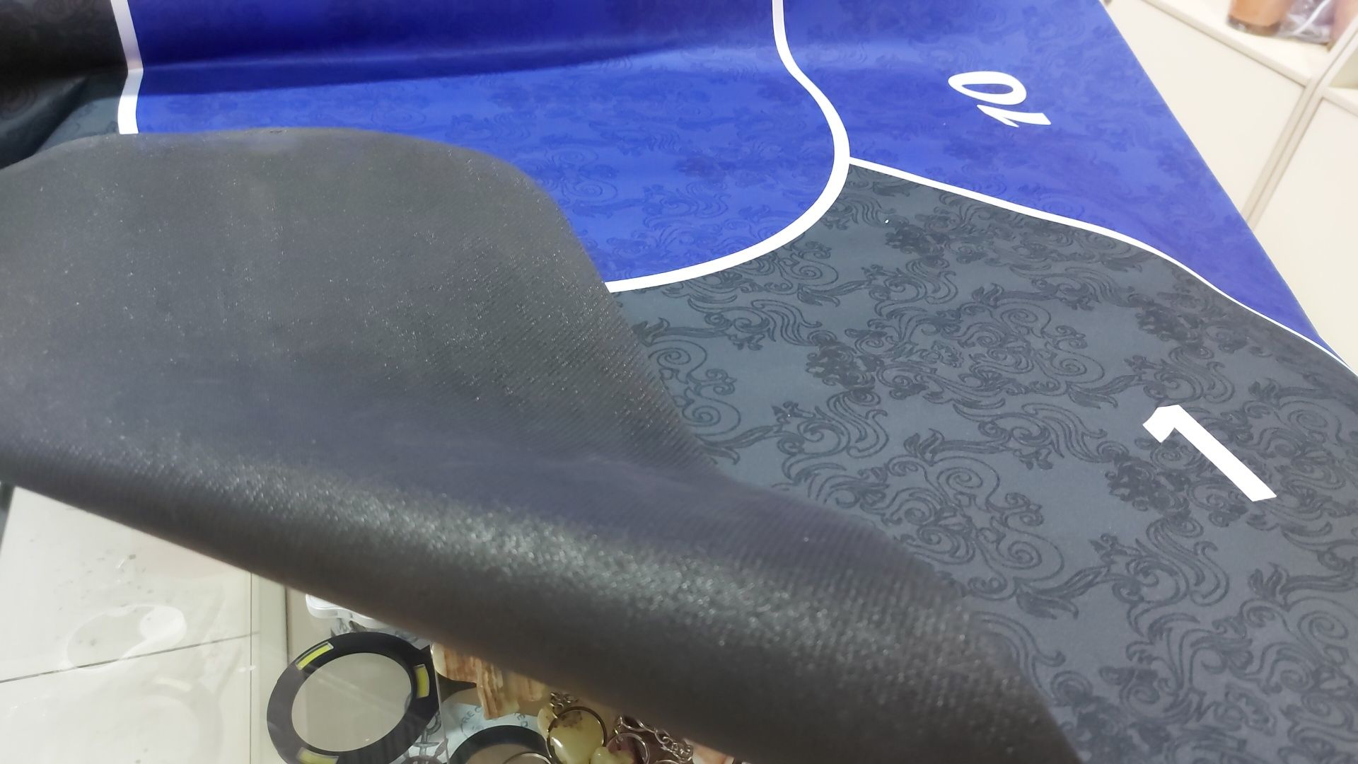 Сукно-коврик на резиновой основе для игры в  покер 1,8м * 0,9м