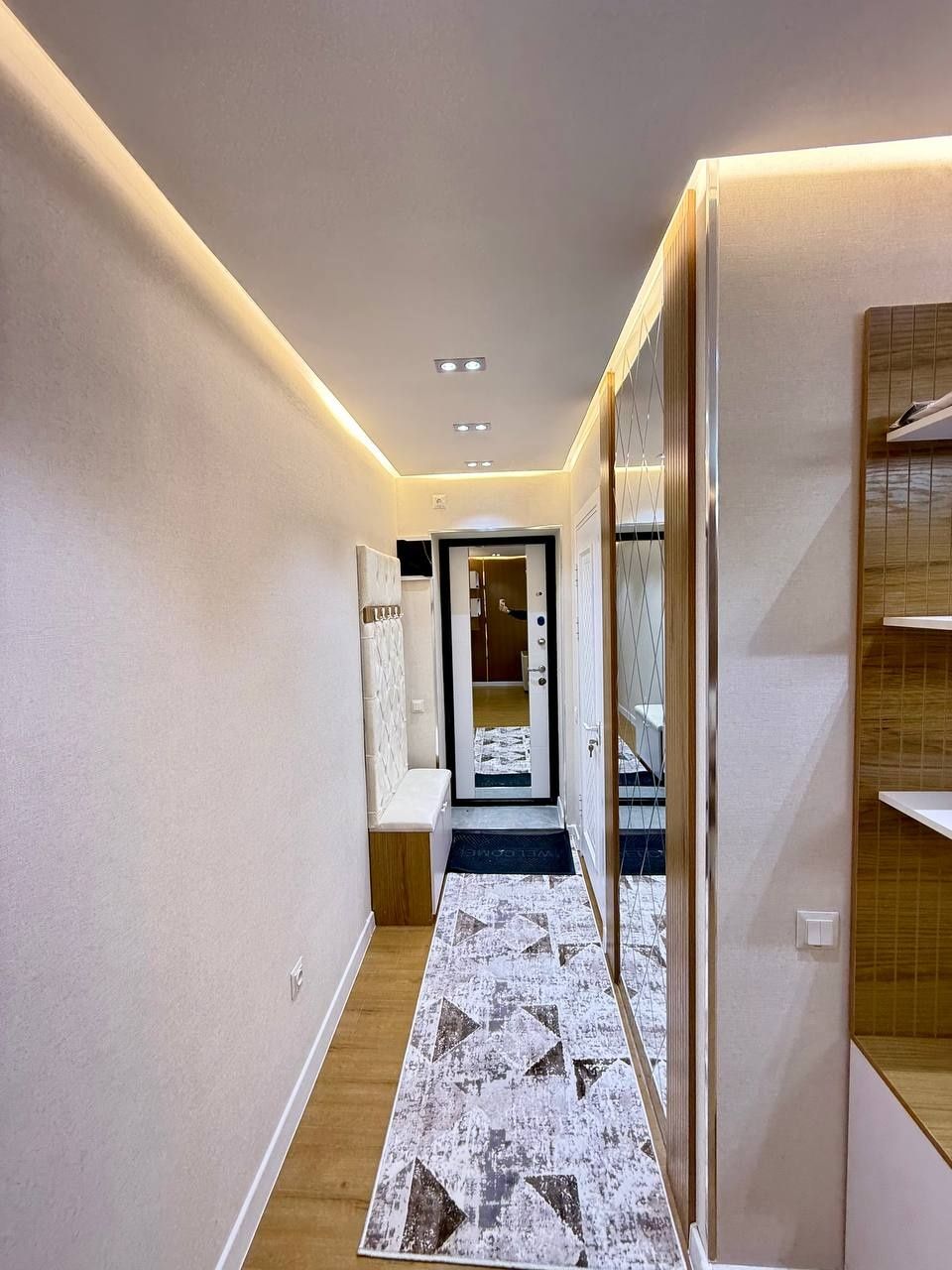 LUX Квартира 2в3 с большим балконом 2х6.  ЧИЛАНЗАР-8. Ориентир Парус