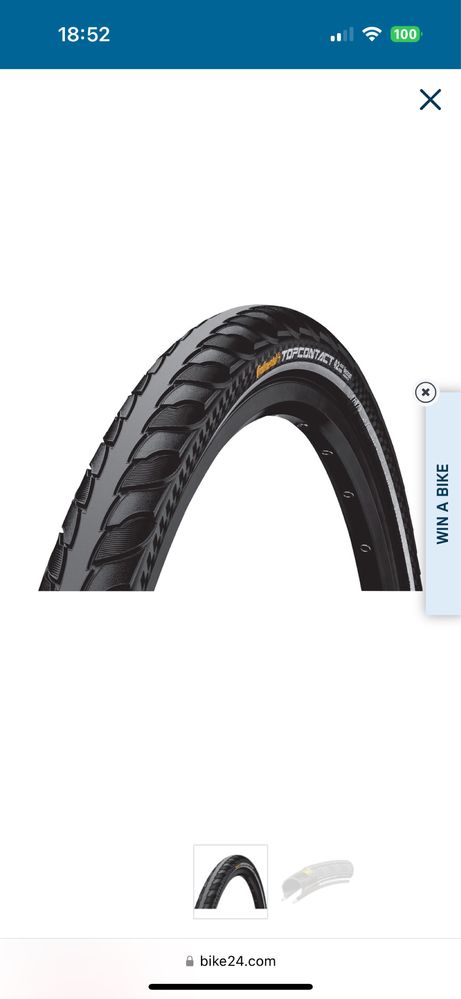 Велосипедна външна гума Continental TOPCONTACT 47-622 Vectran BREAKER