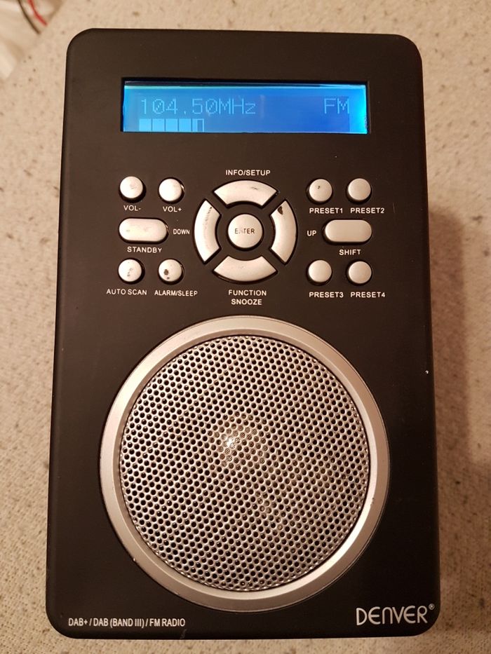 Radio digital DENVER DAB, DAB+,FM