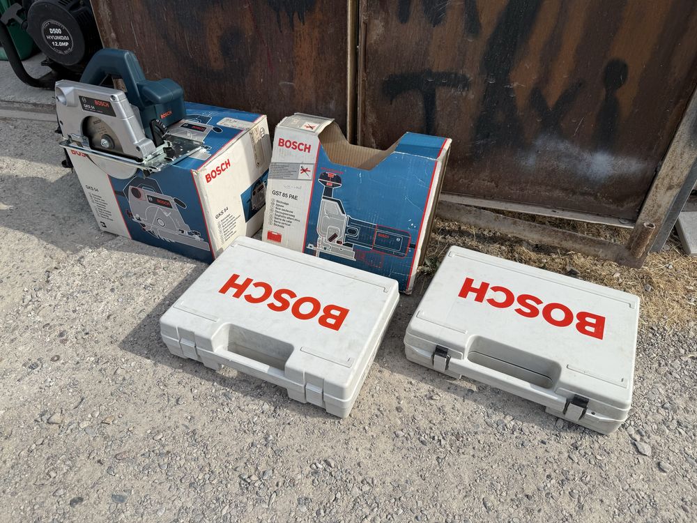 * BOSCH оригинальный комплект циркулярка перфодрель лобзик как новые